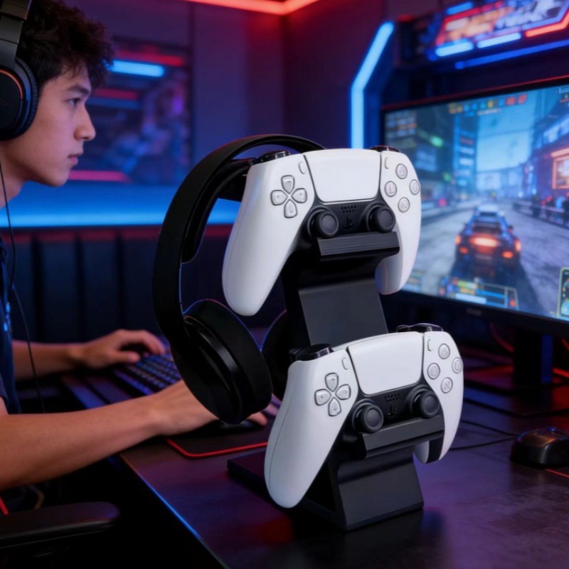3D Printed Game Controller Hea - Headphone Stand Desk recension och pris