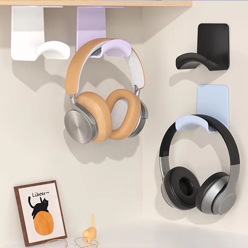 2Pcs Universal Plastic Wall Mo - Headphone Stand Desk recension och pris