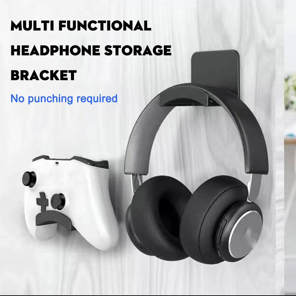 2Pcs Universal Plastic Wall Mo - Headphone Stand Desk recension och pris