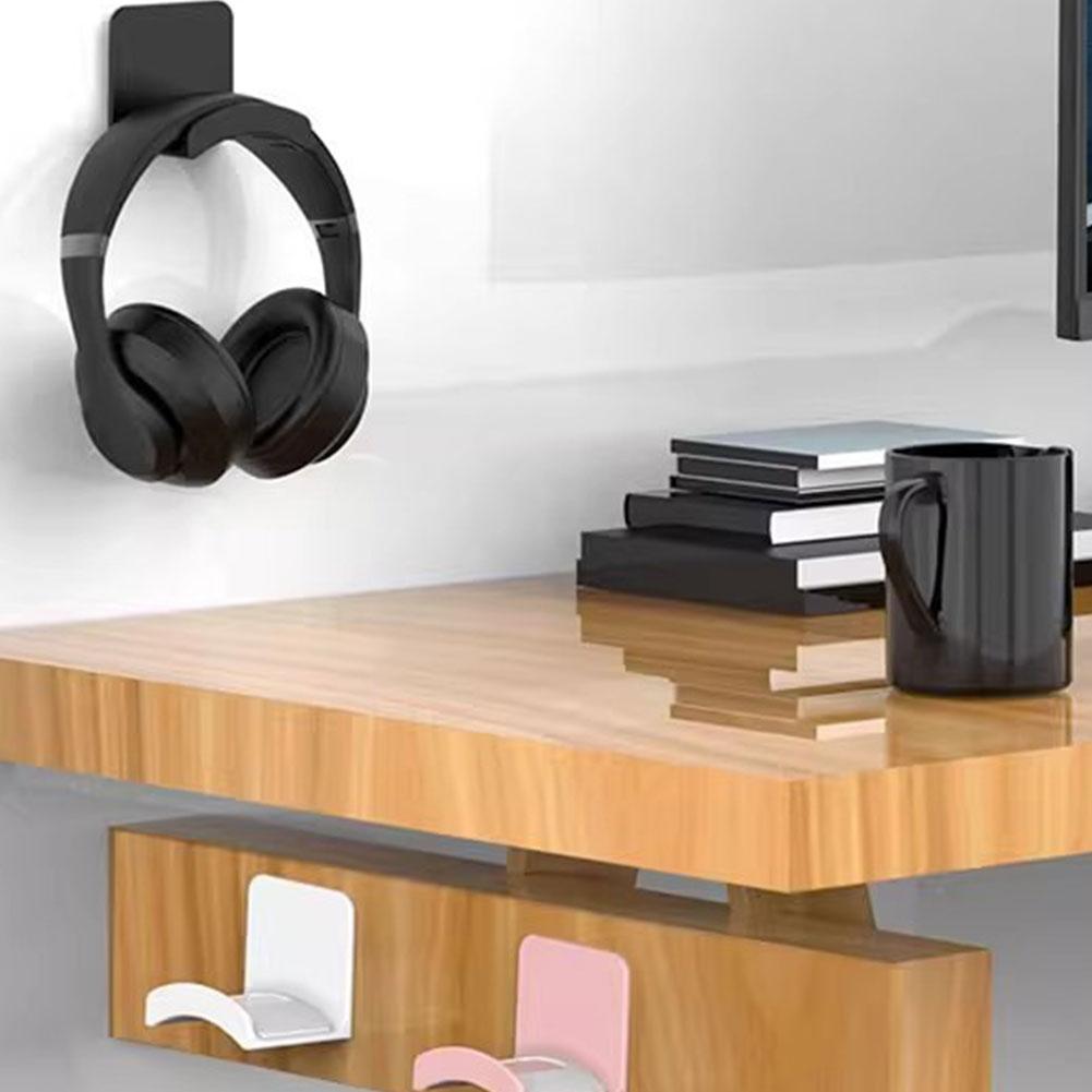 2Pcs Universal Plastic Wall Mo - Headphone Stand Desk recension och pris